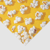 Popcorn-Muster auf der Gelben Hintergrunddekoupage Seidenpapier (Ausschnitt)