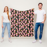 Popcorn Muster Movie Night Theater Spaß Schwarz