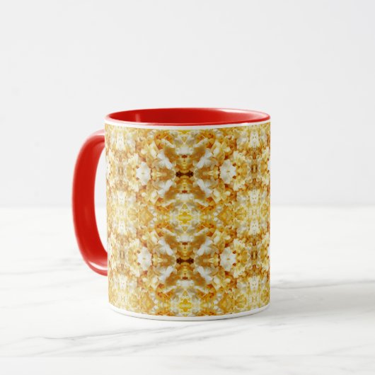 Popcorn-Muster-Tasse Tasse (Vorderseite Links)