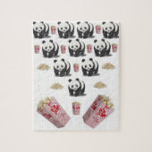Popcorn Panda Bear Jigsaw Puzzle Daisy (Vertikal)