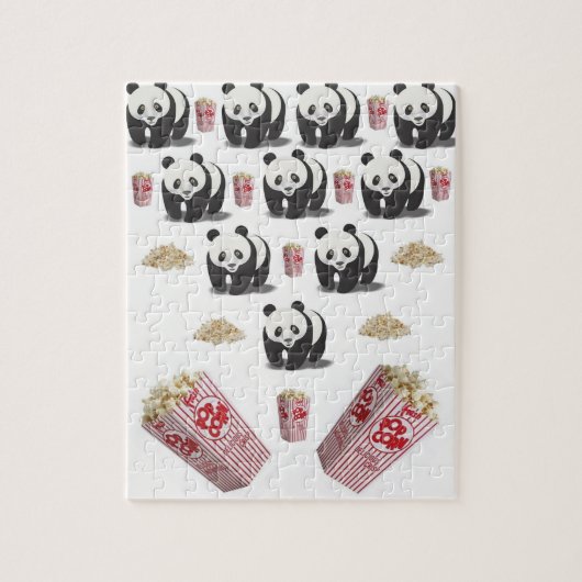 Popcorn Panda Bear Jigsaw Puzzle Daisy (Vertikal)