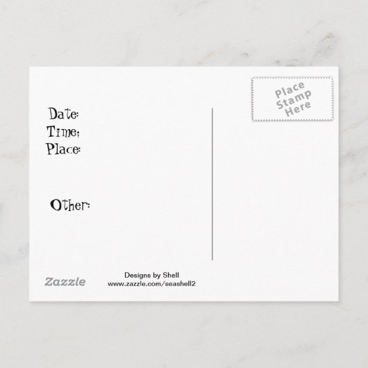 Popcorn-Party Einladung (Rückseite)