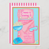 Popcorn-Party Einladungen (Vorne/Hinten)