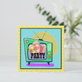 Popcorn Party / Filmnacht / Slumber Party, etc. Einladung (Stehend Vorderseite)