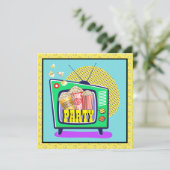 Popcorn Party / Filmnacht / Slumber Party, etc. Einladung (Stehend Vorderseite)