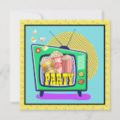 Popcorn Party / Filmnacht / Slumber Party, etc. Einladung (Vorderseite)