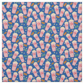 Popcorn Pattern Movie Night Theater Spaß weiß Stoff (Muster)