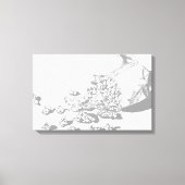 Popcorn Pencil Zeichnend von Sara Motolanez Leinwanddruck (Vorderseite)