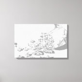 Popcorn Pencil Zeichnend von Sara Motolanez Leinwanddruck (Vorderseite)