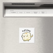 Popcorn Popcorn Puppy Dog Pun Magnet (In Situ (Geschirrspüler))