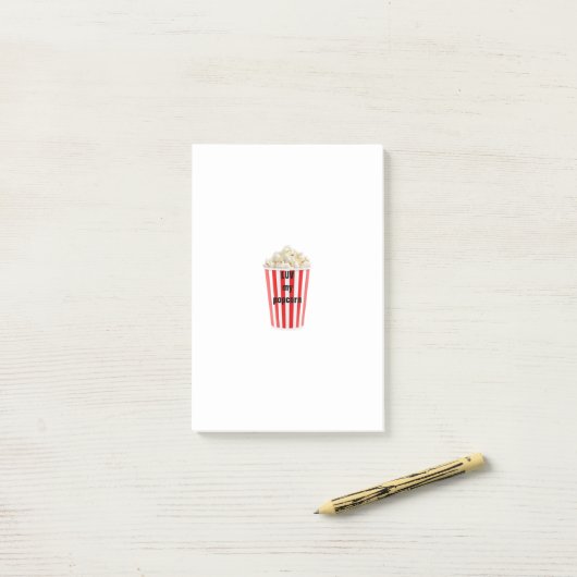 Popcorn Post-it Klebezettel (Auf Schreibtisch)
