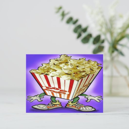 Popcorn Postkarte (Stehend Vorderseite)