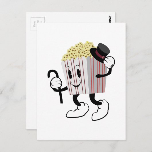 Popcorn Postkarte (Vorne/Hinten)