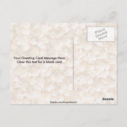 Popcorn Postkarte (Rückseite)