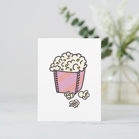 Popcorn Postkarte (Stehend Vorderseite)