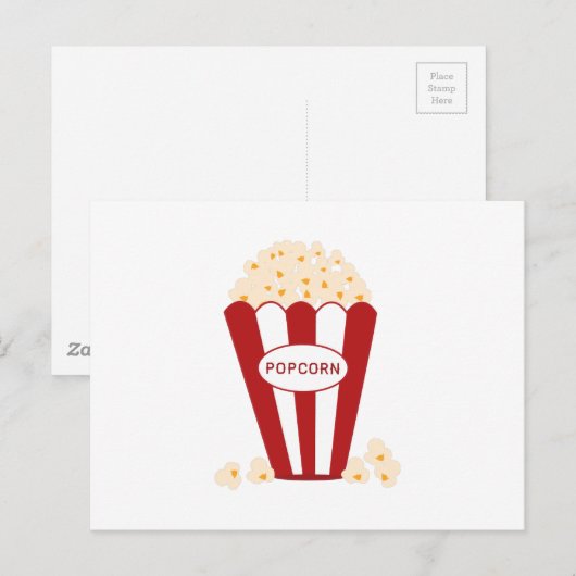 Popcorn Postkarte (Vorne/Hinten)