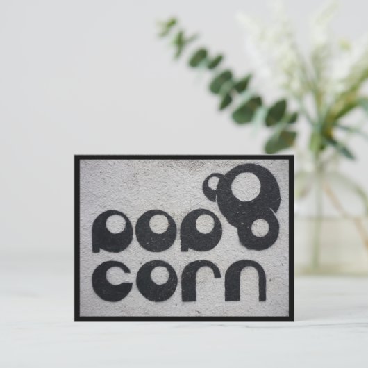 Popcorn Postkarte (Stehend Vorderseite)