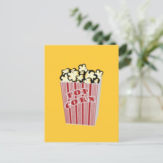 Popcorn Postkarte (Stehend Vorderseite)