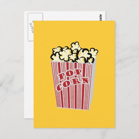 Popcorn Postkarte (Vorne/Hinten)