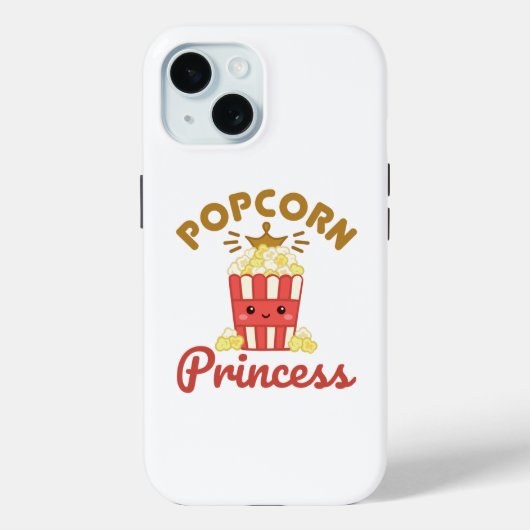 Popcorn Princess Movie Theater Popcorn Girls Case-Mate iPhone Hülle (Rückseite)