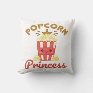 Popcorn Princess Movie Theater Popcorn Girls Kissen