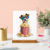 Popcorn Pup � Movie Night Dog Acrylschild (Hochzeit)