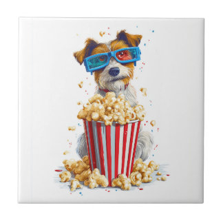 Popcorn Pup � Movie Night Dog Fliese