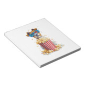 Popcorn Pup � Movie Night Dog Notizblock (angewinkelt)