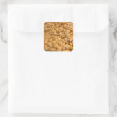 Popcorn Quadratischer Aufkleber (Tasche)