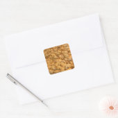 Popcorn Quadratischer Aufkleber (Umschlag)
