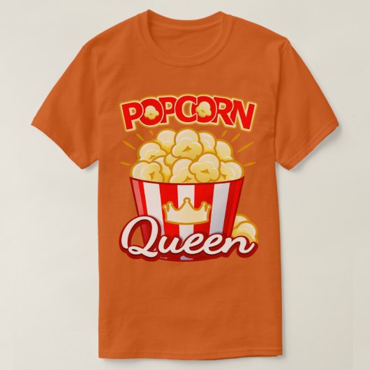 Popcorn Queen T-Shirt (Design vorne)