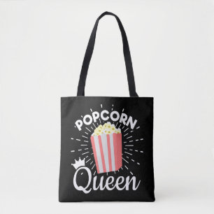 Popcorn Queen Women Girls Movie Popcorn Tasche