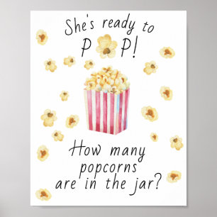 Popcorn - rate wie viele Popcorn im Glas sind Poster