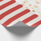 Popcorn Retro Movie Cinema Geschenkpapier (Ecke)