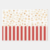 Popcorn Retro Movie Cinema Geschenkpapier Set (Vorderseite)