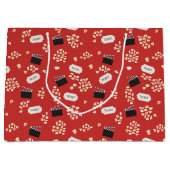 Popcorn Retro Movie Cinema Große Geschenktüte (Vorderseite)