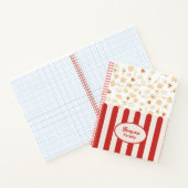 Popcorn Retro Movie Cinema Monogram Notizblock (Innenseite)