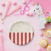 Popcorn Retro Movie Cinema Pappteller (Party)