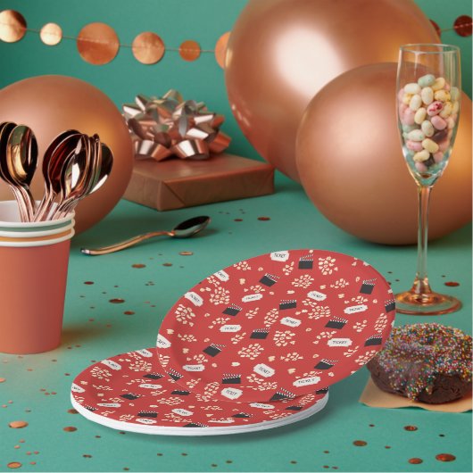 Popcorn Retro Movie Cinema Pappteller (Multi)