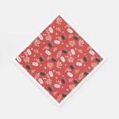 Popcorn Retro Movie Cinema Serviette (Ecke)