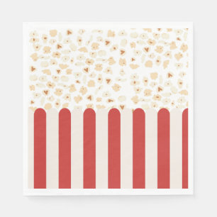 Popcorn Retro Movie Cinema Serviette