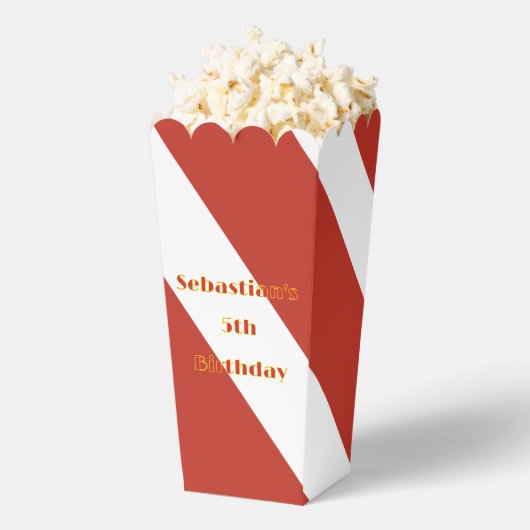 Popcorn, rot und weiß gestrichen geschenkschachtel (Geplatzt)