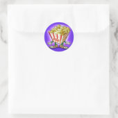 Popcorn Runder Aufkleber (Tasche)