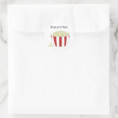 Popcorn Sale Runder Aufkleber (Tasche)