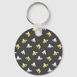 Popcorn-Schlüsselanhänger (Dunkelgrau und Butterge Schlüsselanhänger