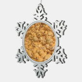 Popcorn Schneeflocken Zinn-Ornament (Rechts)