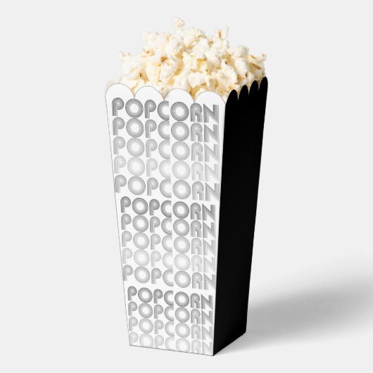Popcorn, schwarz-weiß geschenkschachtel (Geplatzt)