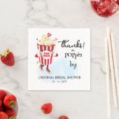Popcorn Servietten Danke fürs Vorbeikommen (Beispiel)