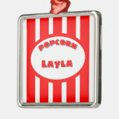 Popcorn Silbernes Ornament (Links)