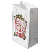Popcorn Snack Geschenktasche Kleine Geschenktüte (Rückseite Schrägansicht)